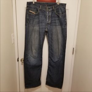 Diesel Quratt Jeans Straight Button Fly Mens Sz 36